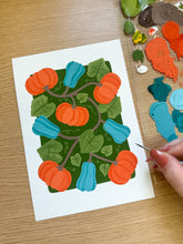 Load image into Gallery viewer, Pumpkin Fields - Gouache Painting Kit