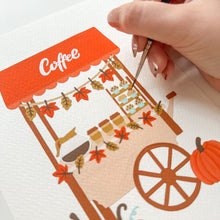 Load image into Gallery viewer, Pumpkin Spice Cart - Gouache Painting Kit
