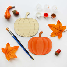Load image into Gallery viewer, Wooden Pumpkin Gouache Painting Kit