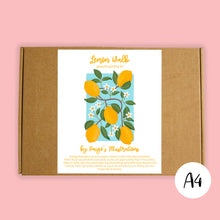 Load image into Gallery viewer, Lemon Walk - Gouache Painting Kit (A4)