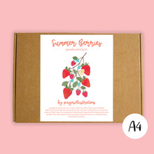 Load image into Gallery viewer, Summer Berries - Gouache Painting Kit (A4)