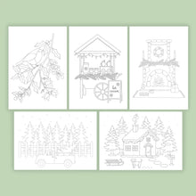 Load image into Gallery viewer, Christmas Themed Pre-Printed Sketch Pack