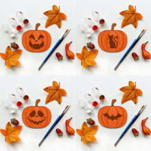 Load image into Gallery viewer, Wooden Pumpkin Gouache Painting Kit