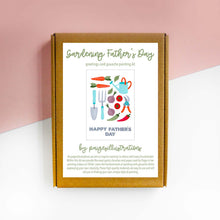 Load image into Gallery viewer, Gardening Father's Day Card - Greetings Card Gouache Painting Kit