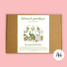 Load image into Gallery viewer, Botanical Greenhouse - Gouache Painting Kit (A4)