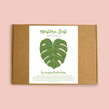 Load image into Gallery viewer, Monstera Leaf - Gouache Painting Kit