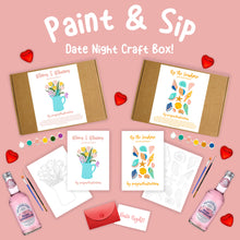 Load image into Gallery viewer, Paint & Sip - Date Night Craft Box