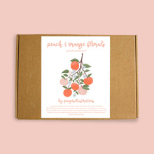 Load image into Gallery viewer, Peach & Orange Floral - Gouache Painting Kit