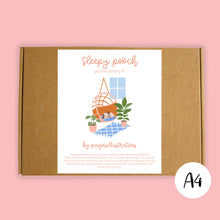 Load image into Gallery viewer, Sleepy Pooch - Gouache Painting Kit (A4)