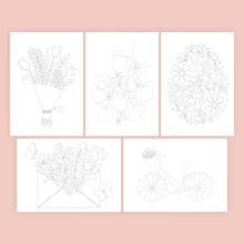 Load image into Gallery viewer, Spring Themed Pre-Printed Sketch Pack