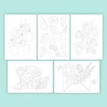 Load image into Gallery viewer, Summer Themed Pre-Printed Sketch Pack