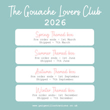 Load image into Gallery viewer, The Gouache Lovers Club - Quarterly Subscription