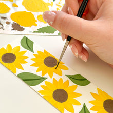 Load image into Gallery viewer, Sunflower Meadow - Bookmark Gouache Painting Kit