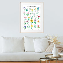 Load image into Gallery viewer, A-Z of Wildflowers Art Print