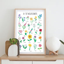 Load image into Gallery viewer, A-Z of Wildflowers Art Print