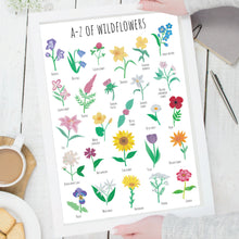 Load image into Gallery viewer, A-Z of Wildflowers Art Print