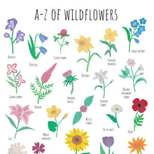 Load image into Gallery viewer, A-Z of Wildflowers Art Print