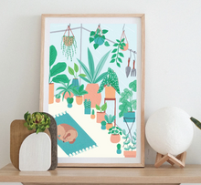 Load image into Gallery viewer, Beagle Plant Room Art Print