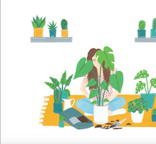 Load image into Gallery viewer, Plant Lady Art Print