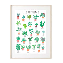 Load image into Gallery viewer, A-Z of Houseplants Art Print