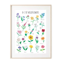 Load image into Gallery viewer, A-Z of Wildflowers Art Print
