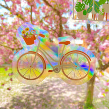 Load image into Gallery viewer, Floral Bike Sun Catcher