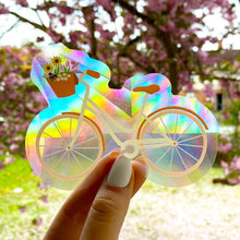Load image into Gallery viewer, Floral Bike Sun Catcher