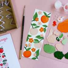 Load image into Gallery viewer, Peach & Orange - Bookmark Gouache Painting Kit