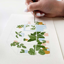 Load image into Gallery viewer, Botanical Greenhouse - Gouache Painting Kit