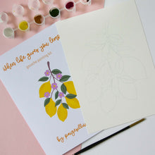 Load image into Gallery viewer, When Life Gives You Lemons- Gouache Painting Kit