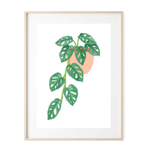 Load image into Gallery viewer, Monstera Monkey Mask Art Print