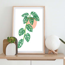 Load image into Gallery viewer, Monstera Monkey Mask Art Print