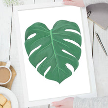 Load image into Gallery viewer, Monstera Leaf Art Print