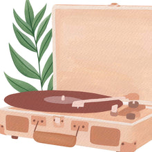 Load image into Gallery viewer, Boho Record Player Art Print