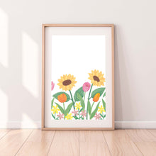 Load image into Gallery viewer, Sunflower Wildflowers Art Print