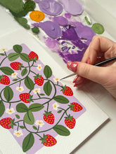 Load image into Gallery viewer, Strawberry Fields - Gouache Painting Kit
