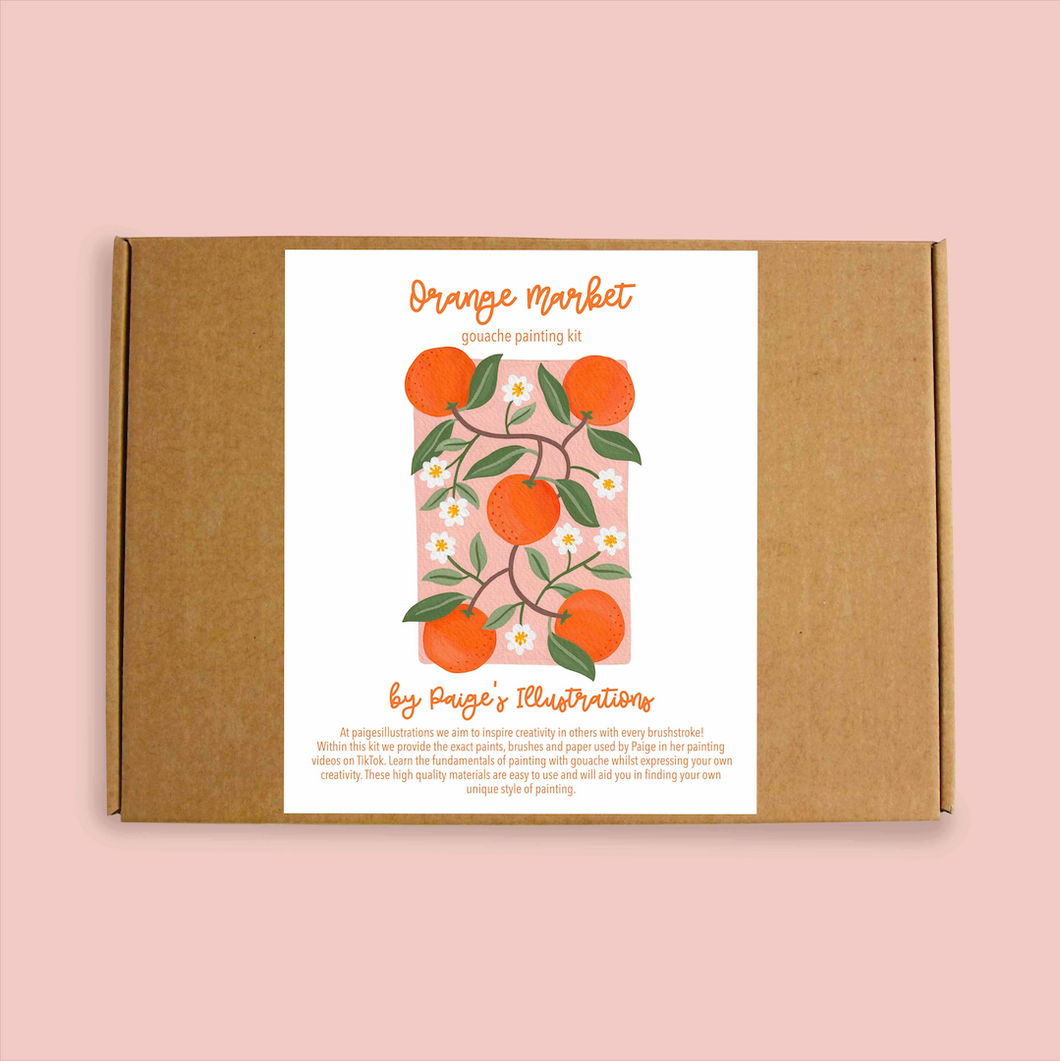 Orange Market - Gouache Painting Kit