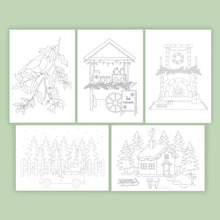 Load image into Gallery viewer, Christmas Themed Pre-Printed Sketch Pack
