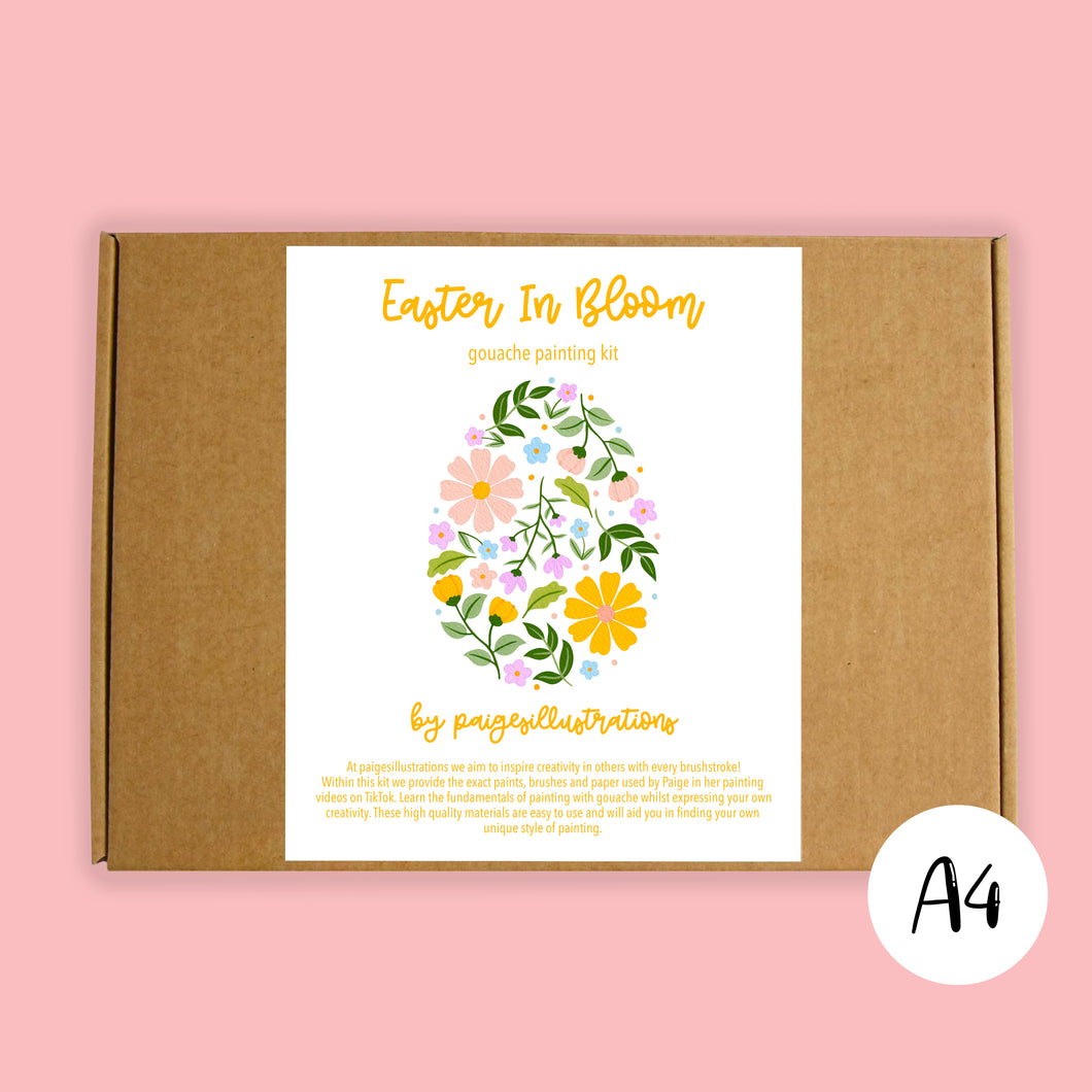 Easter In Bloom - Gouache Painting Kit (A4)