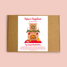 Load image into Gallery viewer, Festive Fireplace - Gouache Painting Kit
