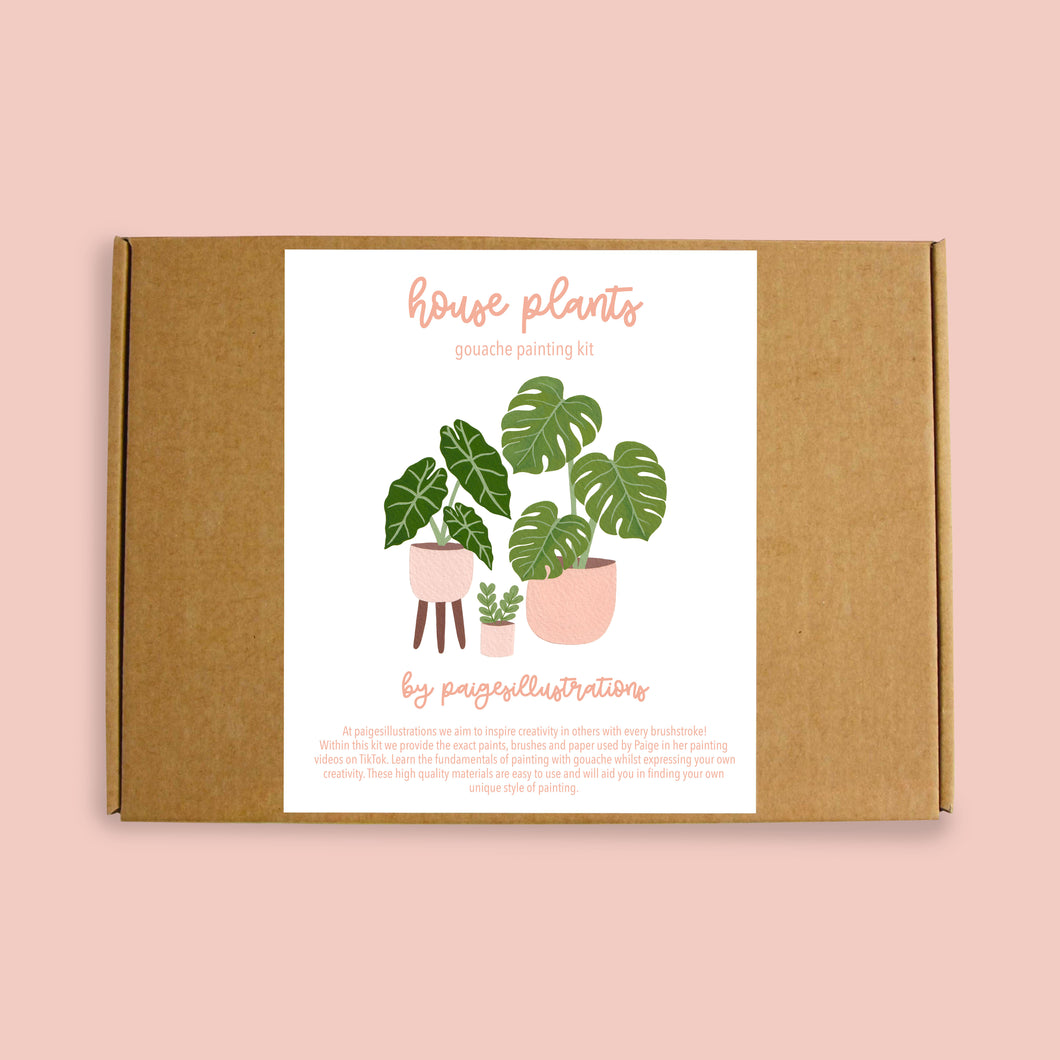 Gouache Painting Kit - House Plants