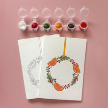 Load image into Gallery viewer, Christmas Cards Gouache Painting Kit
