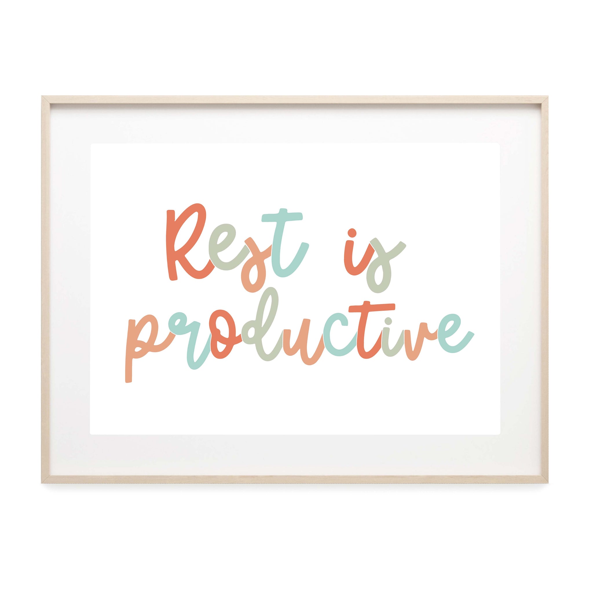 Rest Is Productive - Art Print – paigesillustrations